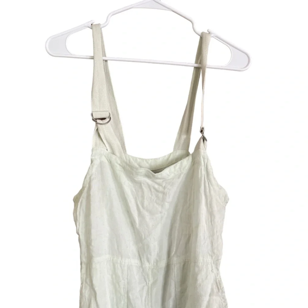 Urban Outfitters BDG Tilly Linen Utility Overalls in Light Green‎ S - Picture 4 of 14